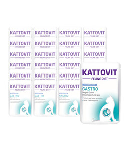 KATTOVIT Feline Diet Nassfutter für Katzen Gastro, 24 x 85 g