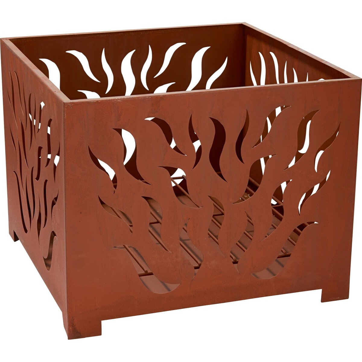 Bild 1 von Feuerkorb im Flammendesign Ø 38 cm Rostoptik