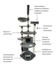 Bild 2 von Dehner Lieblinge Kratzbaum Tabby, ca. B60/H245-270/T60 cm