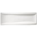 Bild 1 von Villeroy & Boch Servierplatte New Wave, Weiß, Keramik, Uni, rechteckig, 15x42 cm, Tischkultur & Servieren, Servierplatten