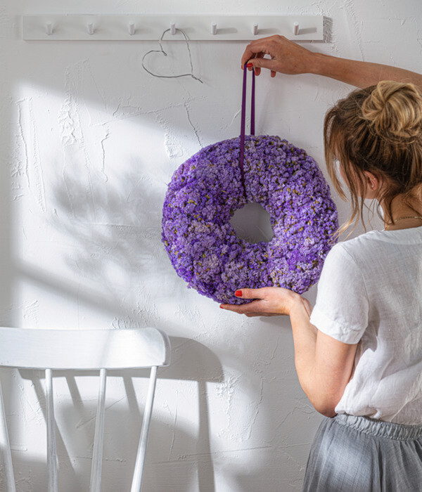 Bild 2 von Dehner Kranz Statice, lila, ca. Ø40 cm