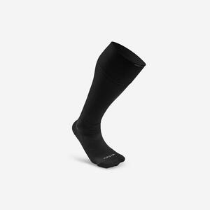 Damen/Herren Fussball Stutzen hoch mit rutschfesten Socken - Viralto II schwarz EINHEITSFARBE
