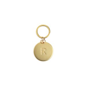 Schlüsselanhänger R, gold