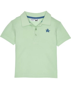 Hellgrünes Poloshirt, Ergee, Stickerei, hellgrün