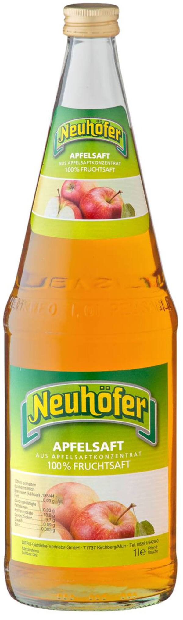 Bild 1 von NEUHÖFER Apfelsaft, 1-l-Fl.