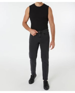 Basic Jeans 32er-Länge, X-Mail, Straight-fit, Denim black