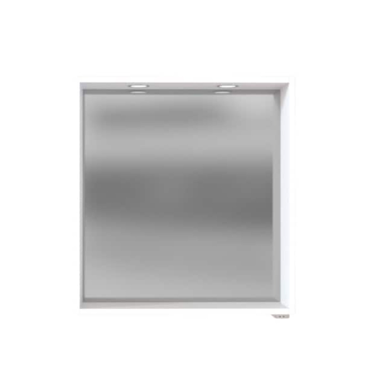 Bild 1 von Spiegelpaneel Davos Spiegelfront Weiß/Korpus Weiß 60x64x18 cm