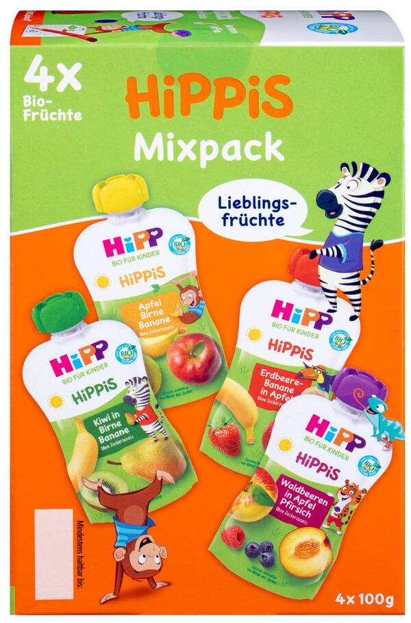 Bild 1 von HIPP Bio-Fruchtsnack, 4 St. = 360 - 400-g-Packg.