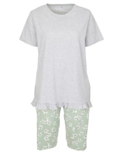 Pyjama, 2-tlg. Set, grau melange