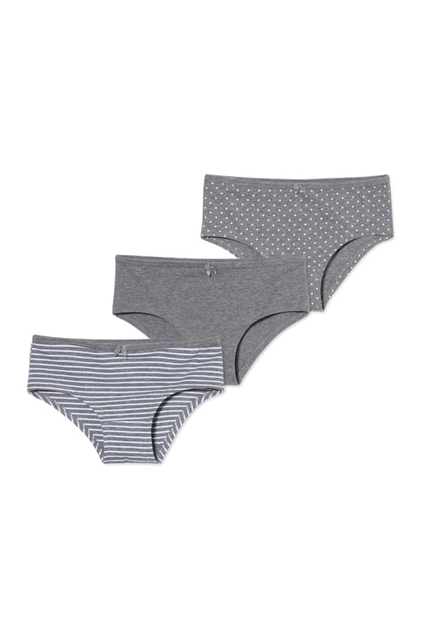 Bild 1 von C&A Multipack 3er-Slip, Grau, Größe: 134-140