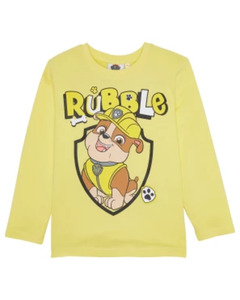 Paw Patrol Langarmshirt, Paw Patrol, Rundhalsausschnitt, gelb