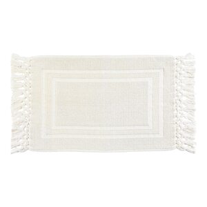 Badematte Boho, L:80cm x B:50cm, offweiß