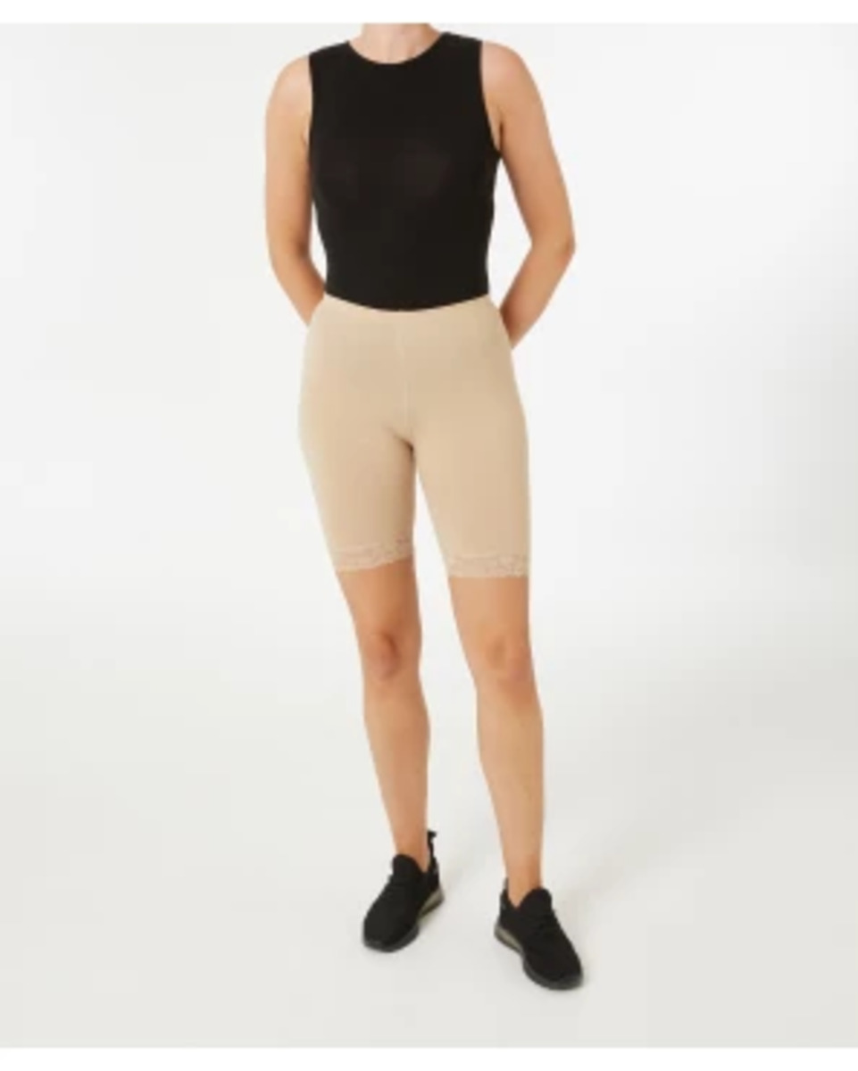 Bild 1 von Radlerhose mit Spitze, Janina, elastischer Bund, naturfarben