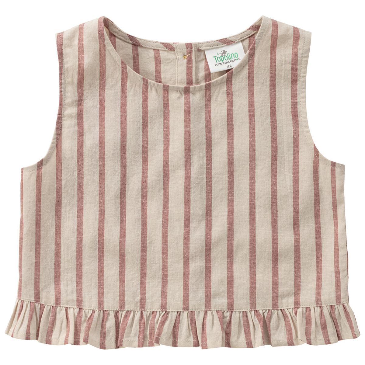 Bild 1 von Mädchen Top aus Leinen-Mix BEIGE / ROSA