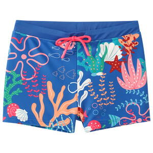 Jungen Badehose mit Meeres-Motiven BLAU / BUNT