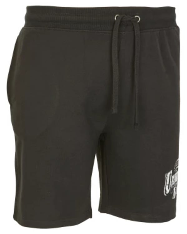 Bild 1 von Sweatshorts mit Print, X-Mail, elastischer Bund, schwarz