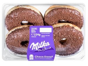 MILKA Schoko-Donuts, 4 St. = 224-g-Packg.