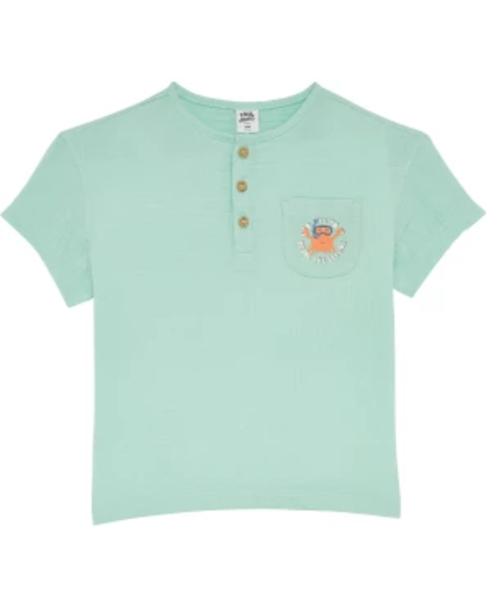 Bild 1 von Musselin-Shirt Krabbe, Kiki & Koko, Brusttasche, hellgrün