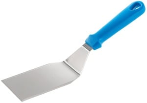 METRO Professional Pizzaheber, Edelstahl / Kunststoff, 7 x 23 cm, rechteckig, silber / blau