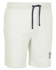 Sweatshorts mit Print, X-Mail, elastischer Bund, hellgrau