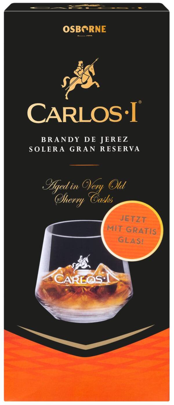 Bild 1 von CARLOS I Solera Gran Reserva Brandy, 0,7-l-Fl.