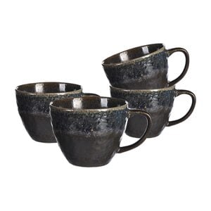 Henkelbecher-Set Schiefer, 4-teilig