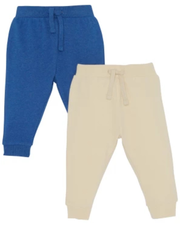 Bild 1 von Jogginghosen mit Rippbündchen, 2er-Pack, Ergee, indigo blau