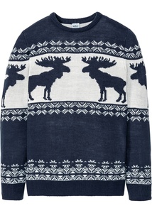 Norweger-Pullover, 44/46 (S), Blau