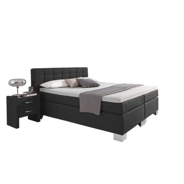 Bild 1 von Boxspringbett Holiday anthrazit feinmeliert 200x200 cm