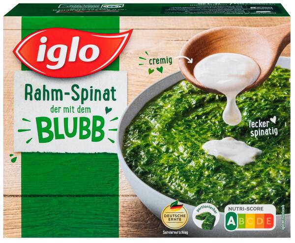 Bild 1 von IGLO Rahm-Spinat, 500-g-Packg.