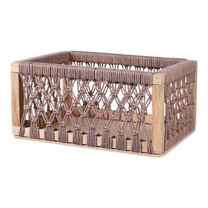 Box MAKRAMEE ca.32x25x15cm,M, taupe