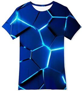 TUONROAD Jungen Mädchen T-Shirt 3D Sommer Casual Kurzarm Kinder T Shirts