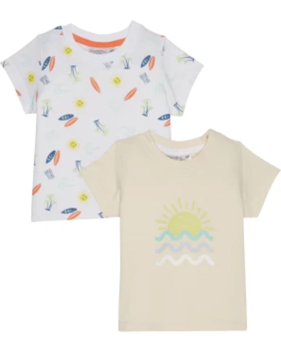 Bild 1 von T-Shirts im Doppelpack, 2er-Pack, Ergee, offwhite