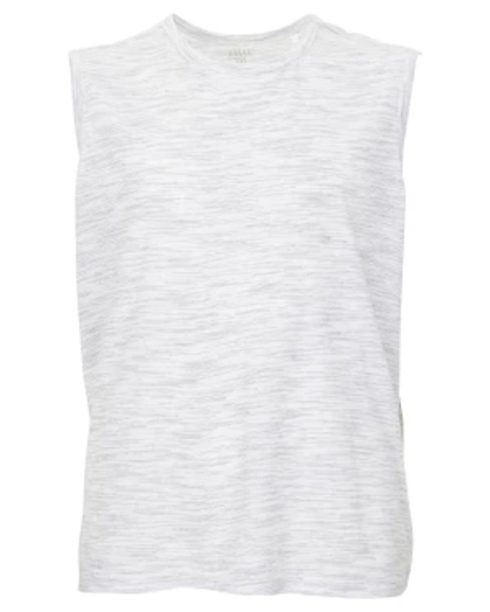 Bild 1 von Meliertes Tanktop, X-Mail, Rundhalsausschnitt, weiß/schwarz