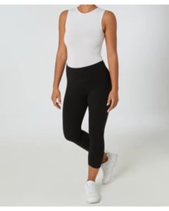 Leggings in Schwarz, Janina, Stretch, schwarz