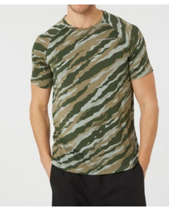 Camouflage Sport-Shirt, Ergeenomixx, khaki bedruckt