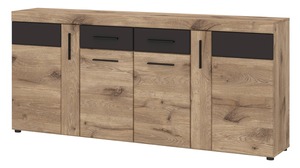 Sideboard mit 2 Schubladen Viking Eiche - grau 185 cm - GRANO