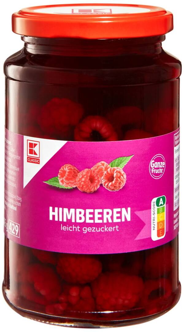 Bild 1 von K-CLASSIC Himbeeren, 390-g-Glas