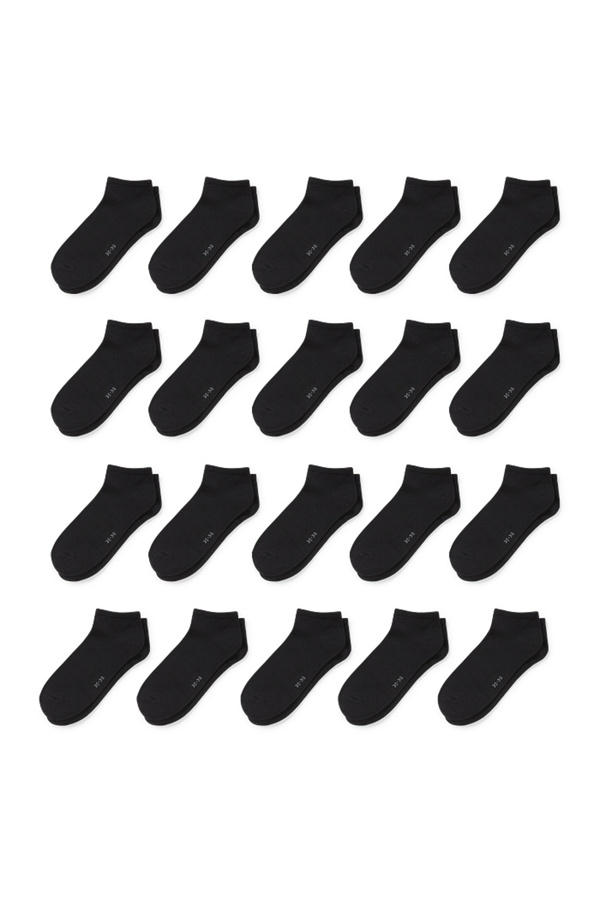 Bild 1 von C&A Multipack 20er-Sneakersocken, Schwarz, Größe: 35-38