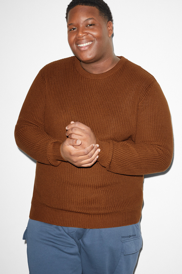 Bild 1 von C&A Pullover, Braun, Größe: 6XL