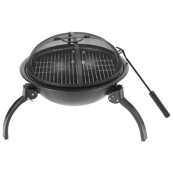 Bild 1 von Feuerkorb Barbecue Champ Wood schwarz Stahl H/D: ca. 40x52 cm