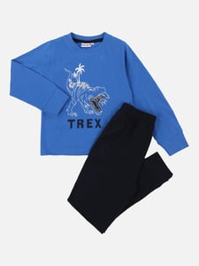 Jungen Pyjama mit Dino-Print
                 
                                                        Blau