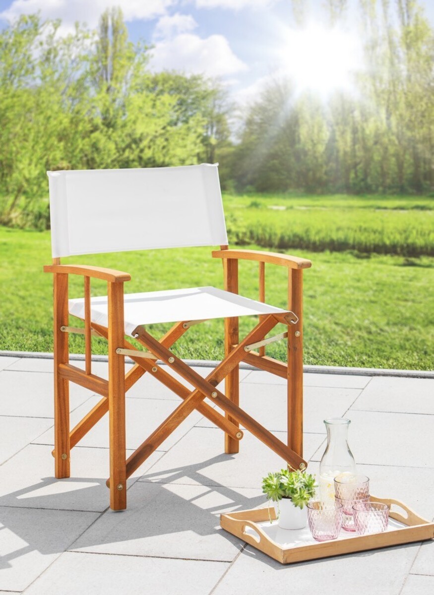 Bild 1 von Regiestuhl aus Eukalyptusholz - Beige