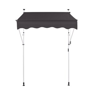 Terrassenmarkise 200 x 120 cm grau