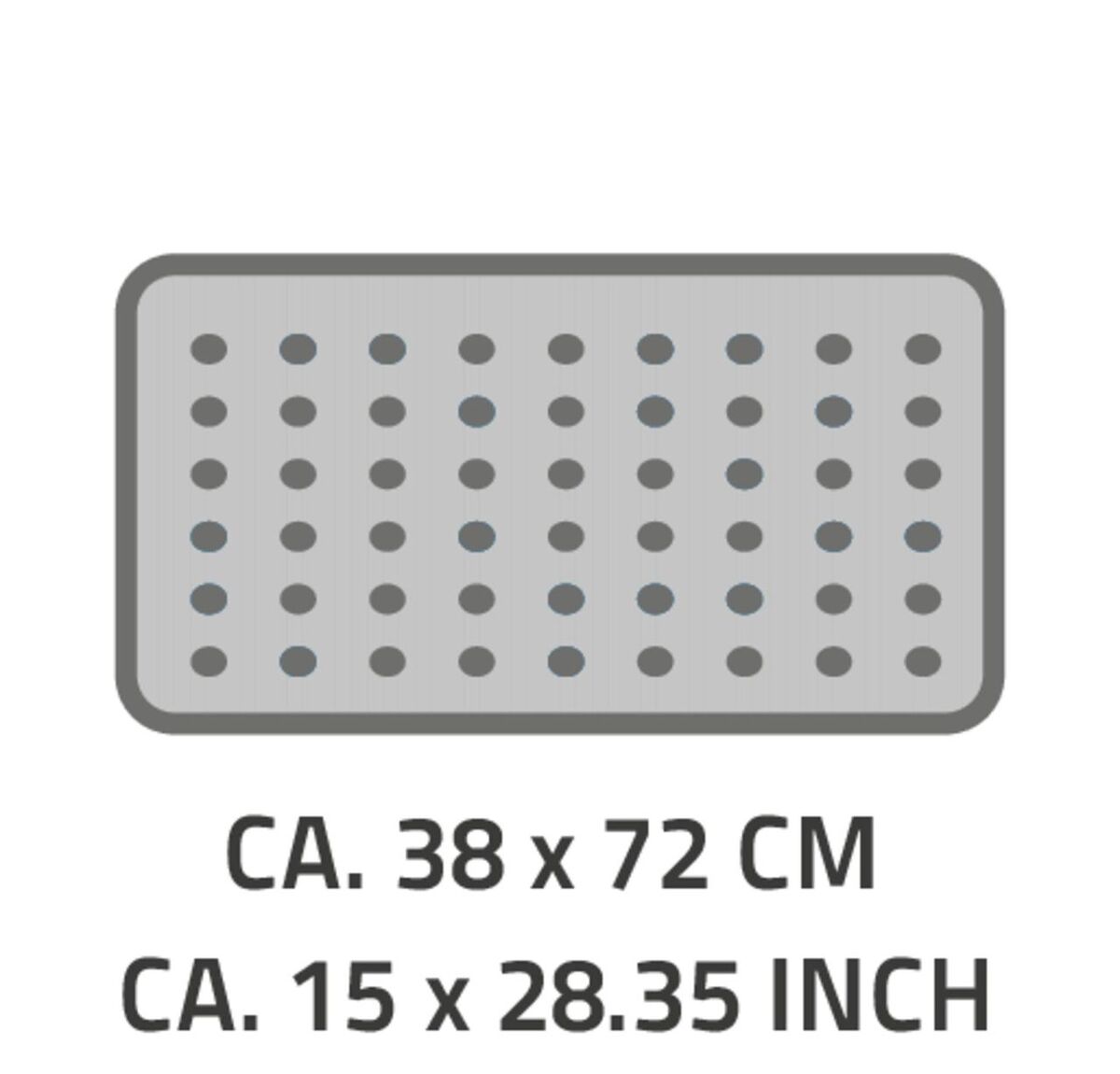 Bild 3 von Badewanneneinlage Neptun ca. 38x72 cm, blau, 100% TPE