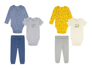 lupilu® Baby Set, 3-teilig, mit hohem Bio-Baumwollanteil