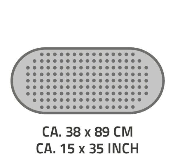 Bild 2 von Badewanneneinlage Tecno ca. 38x89 cm, grau (manhattan), 100% TPE