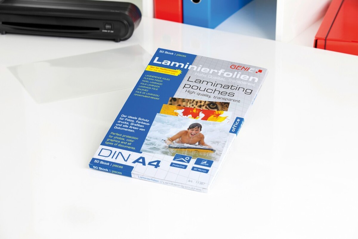 Bild 1 von Laminier-Folien DIN A4, 80µ, 50er