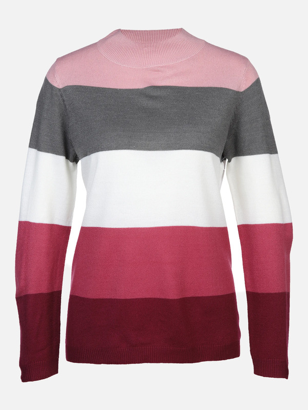 Bild 1 von Damen Strickpullover "Cashmere-Like" mit Streifen
                 
                                                        Lila