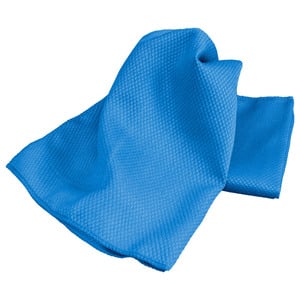 Mikrofaser-Glaspoliertuch, Blau - 2er-Set